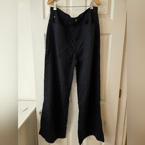 HUDSON Black Wide-Leg Pants